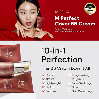 Auervia - [MISSHA Official] M Perfect Cover BB Cream SPF 42 PA+++(50ml)