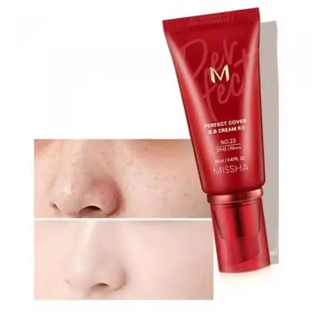 Original MISSHA M Perfect Cover BB Cream Light Texture, Natural Concealer, Long-lasting Moisturizing Makeup